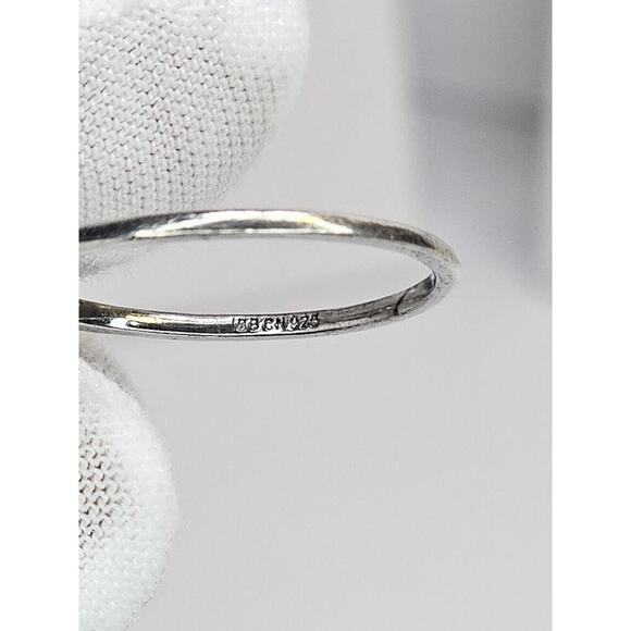 925 Sterling Silver Rings (2) Pink CZ Halo Size 9 - & Faux Opal & CZ Size 9.25 - Picture 13 of 13